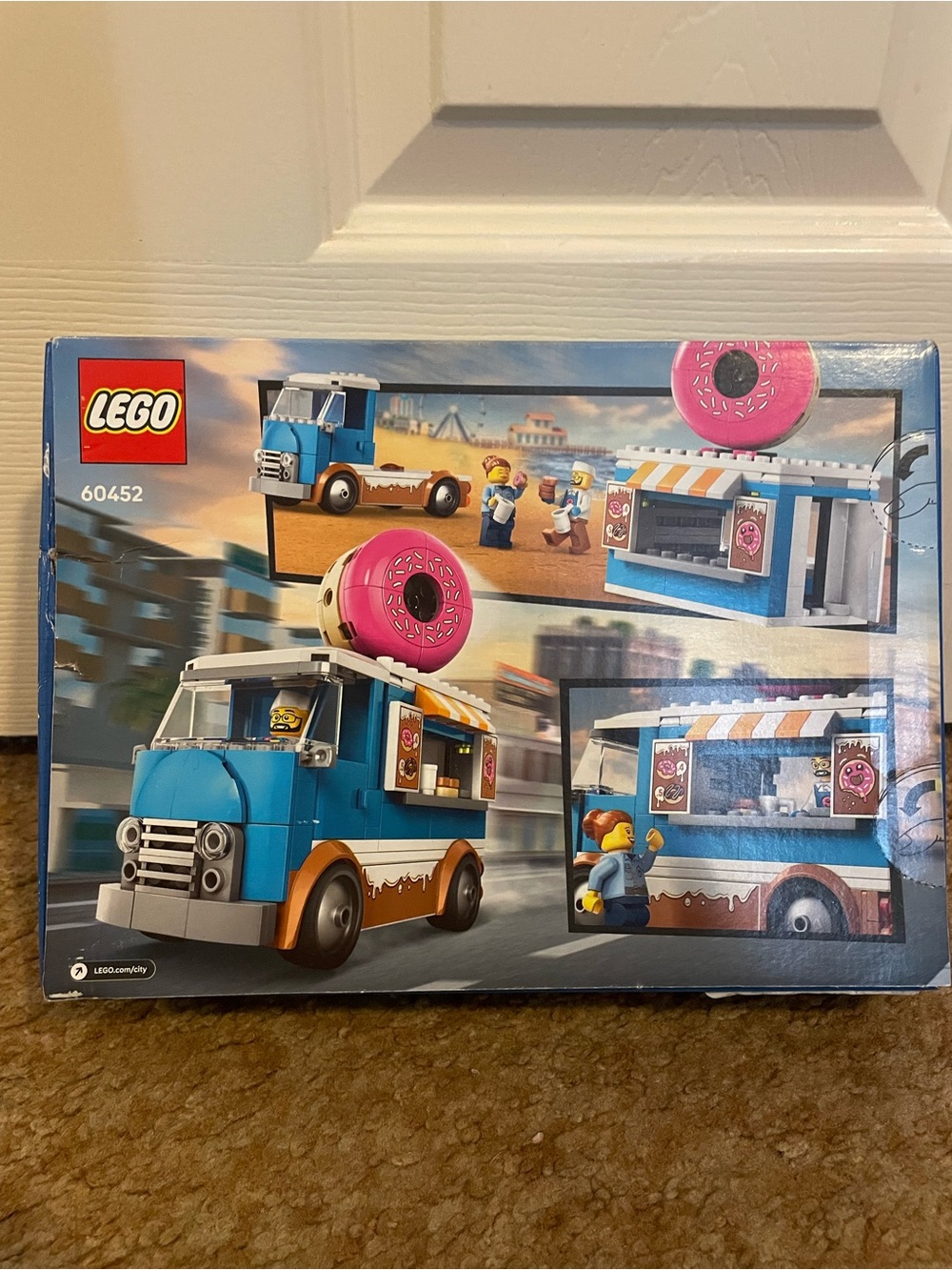 LEGO Blue Donut Food Truck with Pink Donut Sign